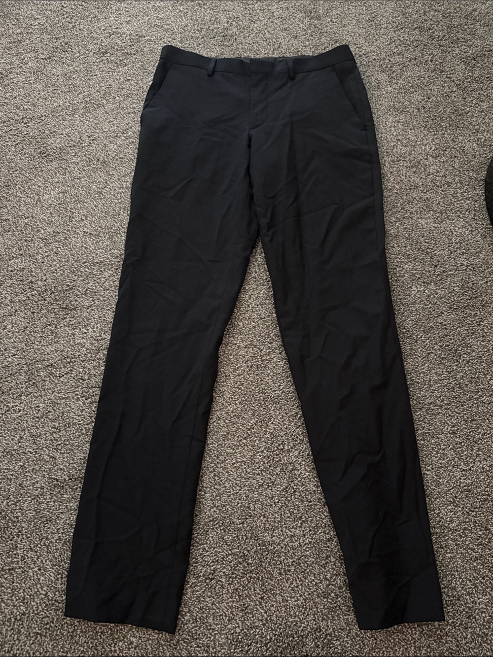Men's Black Dress Pants – stretch extra slim